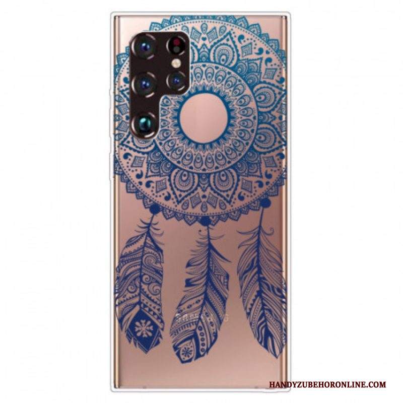 Cover Samsung Galaxy S22 Ultra 5G Mandala A Fiore Singolo