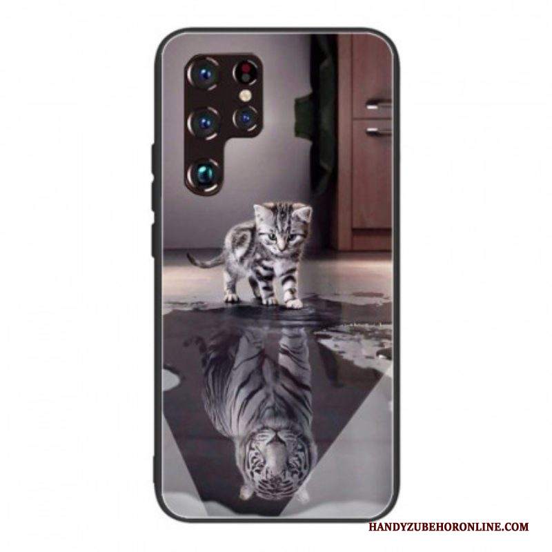 Cover Samsung Galaxy S22 Ultra 5G Vetro Temperato Ernest La Tigre