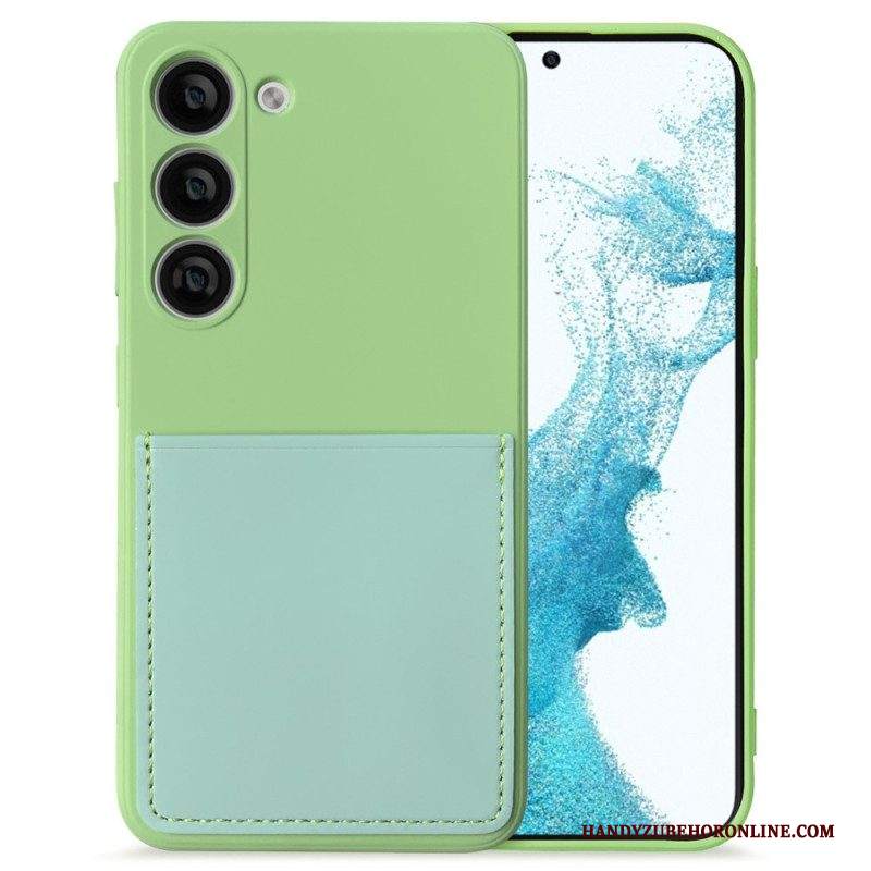 Cover Samsung Galaxy S23 5G Portacarte In Silicone Liquido