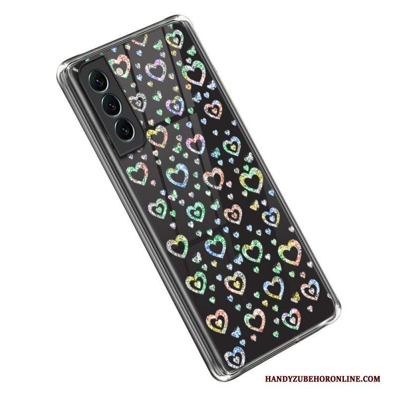 Cover Samsung Galaxy S23 5G Stelle / Cuori Trasparenti