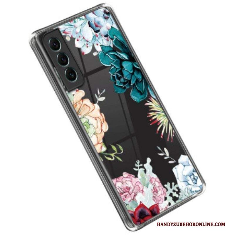 Cover Samsung Galaxy S23 Plus 5G Bouquet Di Fiori Senza Soluzione Di Continuità