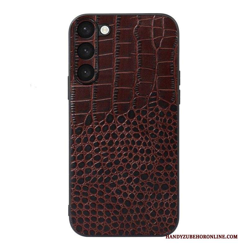 Cover Samsung Galaxy S23 Plus 5G Vera Pelle Stile Coccodrillo