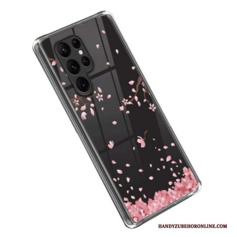 Cover Samsung Galaxy S23 Ultra 5G Fiori Rosa