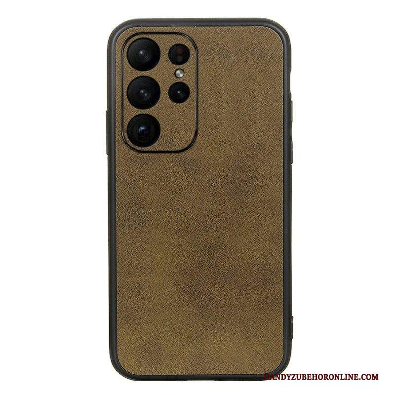 Cover Samsung Galaxy S23 Ultra 5G Look Raffinato Effetto Pelle