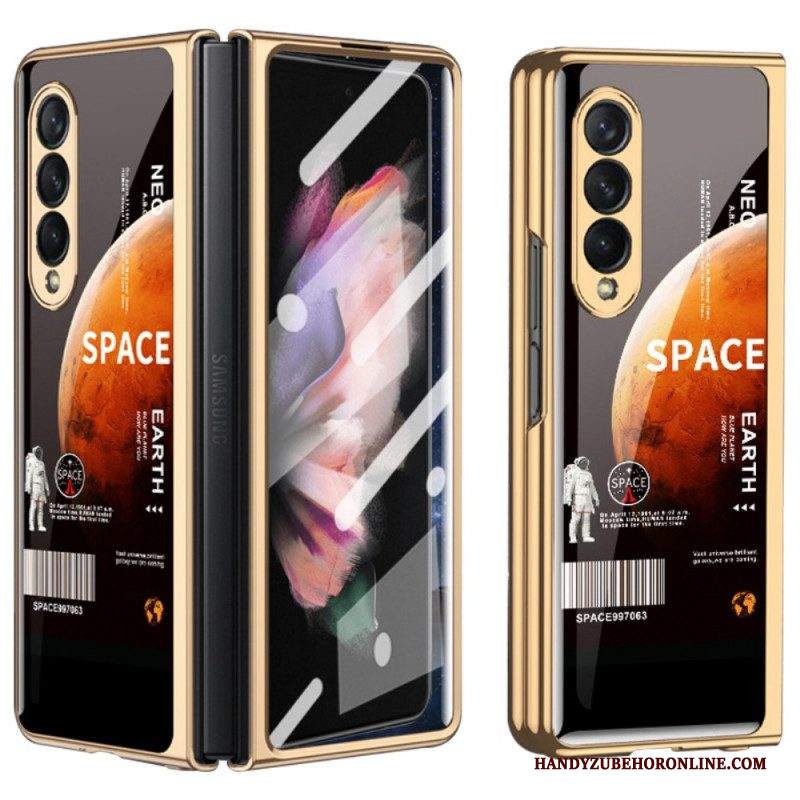 Cover Samsung Galaxy Z Fold 3 5G Con Protezione Dello Schermo Spaziale