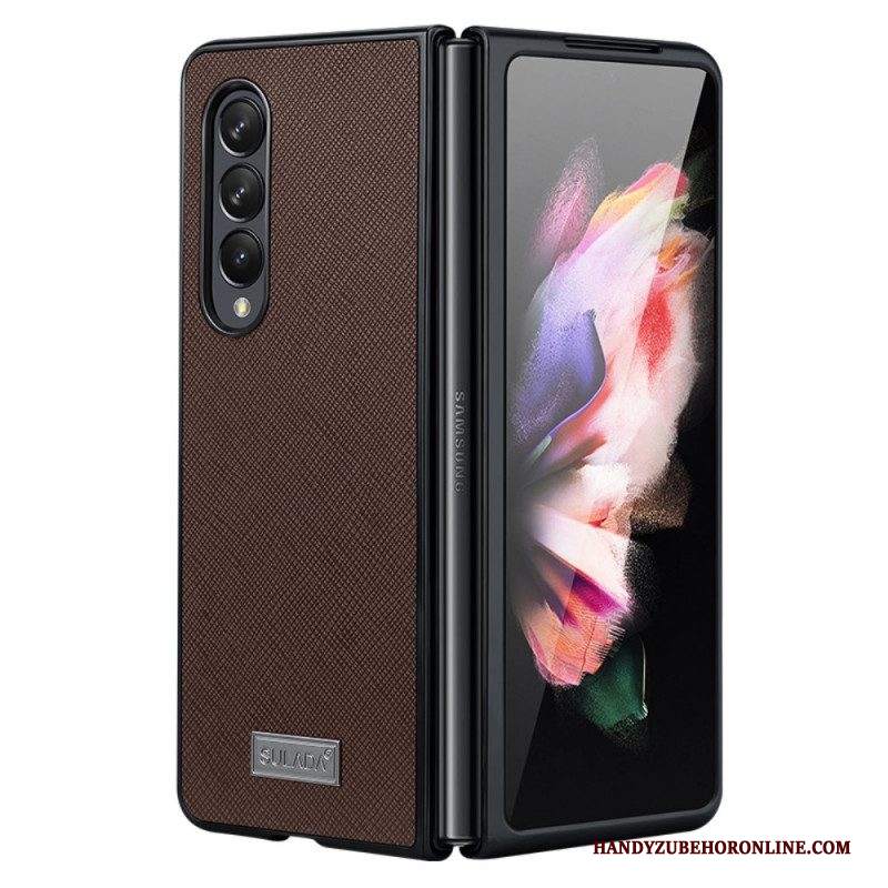 Cover Samsung Galaxy Z Fold 3 5G Ecopelle Testurizzata Sulada