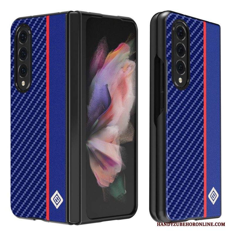 Cover Samsung Galaxy Z Fold 3 5G Linea Fibra Di Carbonio Lc.imeeke