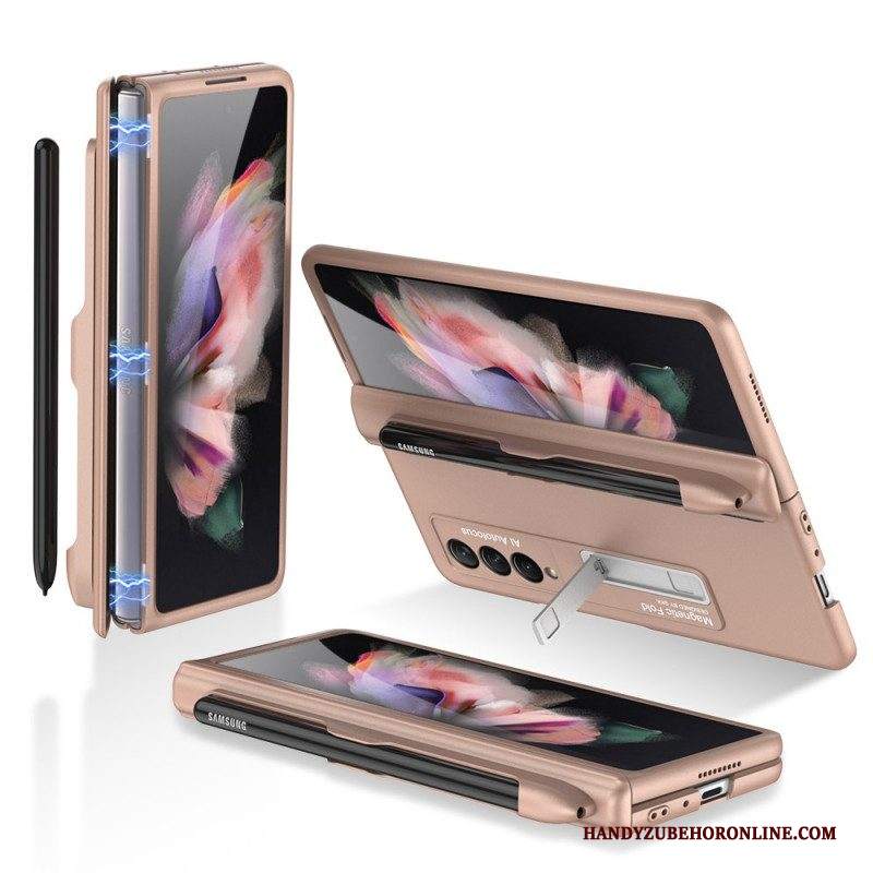 Cover Samsung Galaxy Z Fold 3 5G Supporto In Plastica E Porta Stilo Gkk