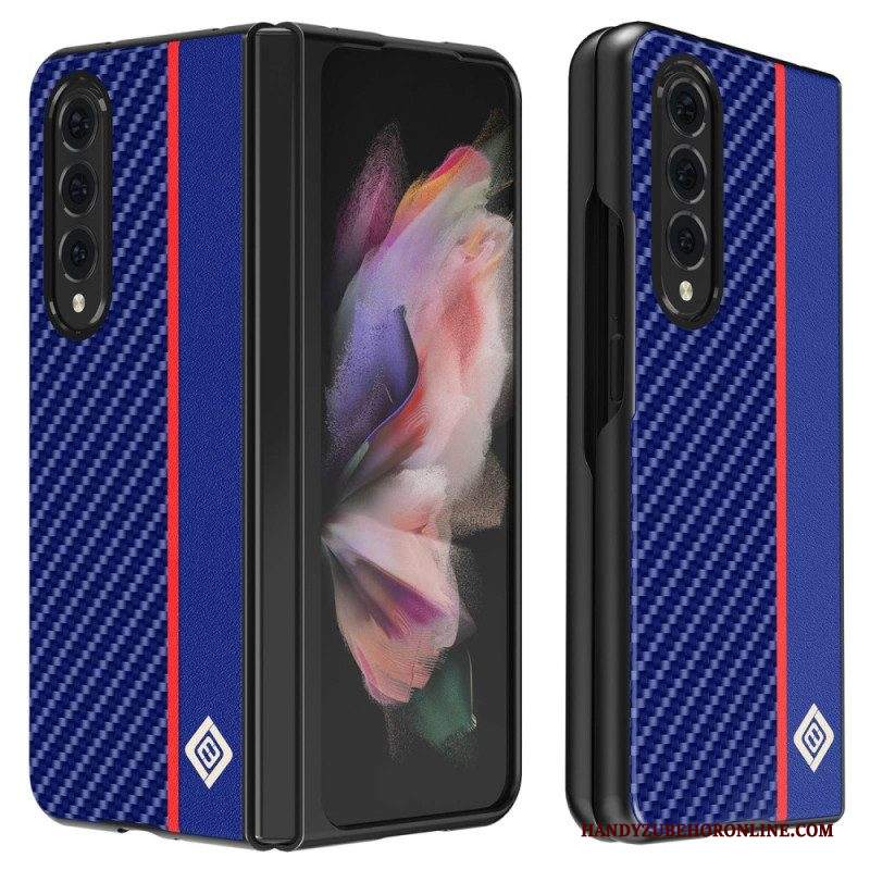 Cover Samsung Galaxy Z Fold 4 Linea Fibra Di Carbonio Lc. Imeeke