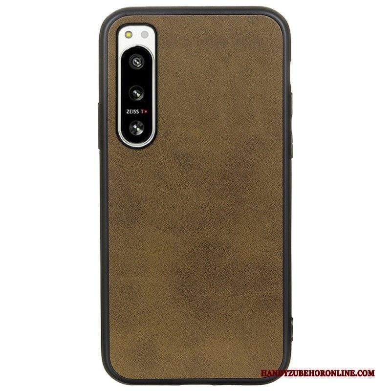 Cover Sony Xperia 5 IV Effetto Pelle