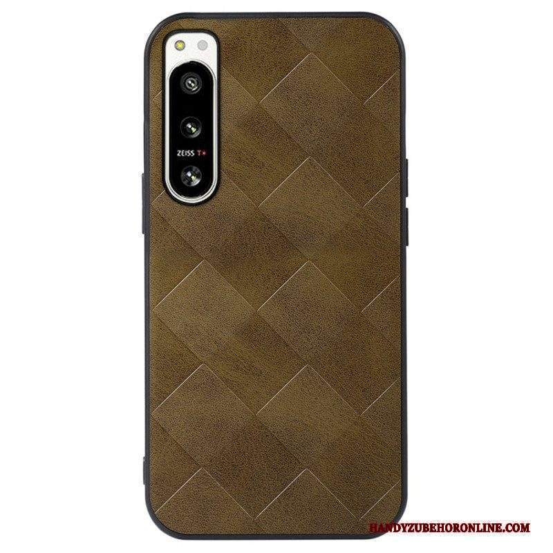 Cover Sony Xperia 5 IV Stile Intrecciato