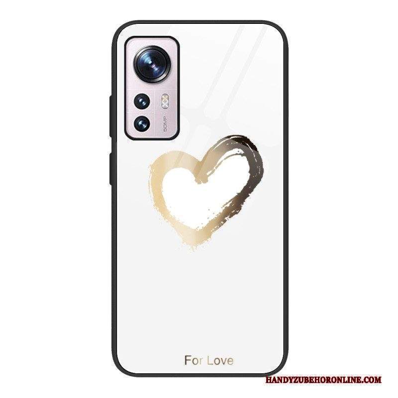 Cover Xiaomi 12 / 12X Cuore In Vetro Temperato