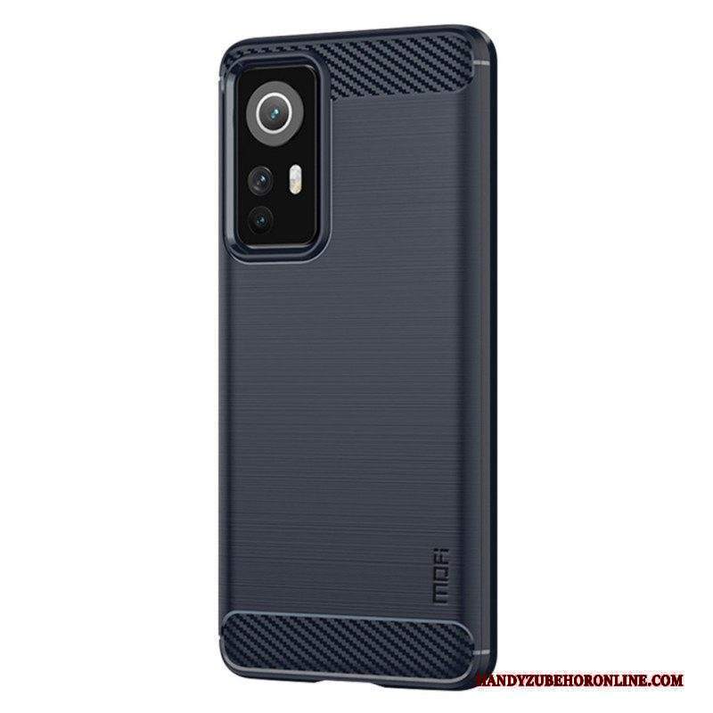 Cover Xiaomi 12 / 12X Fibra Di Carbonio Spazzolata Mofi