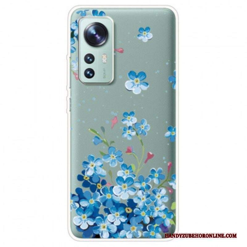 Cover Xiaomi 12 / 12X Mazzo Di Fiori Blu