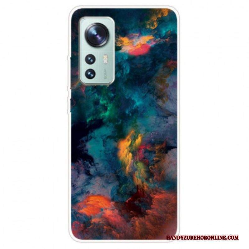 Cover Xiaomi 12 / 12X Silicone Nuvola Colorata