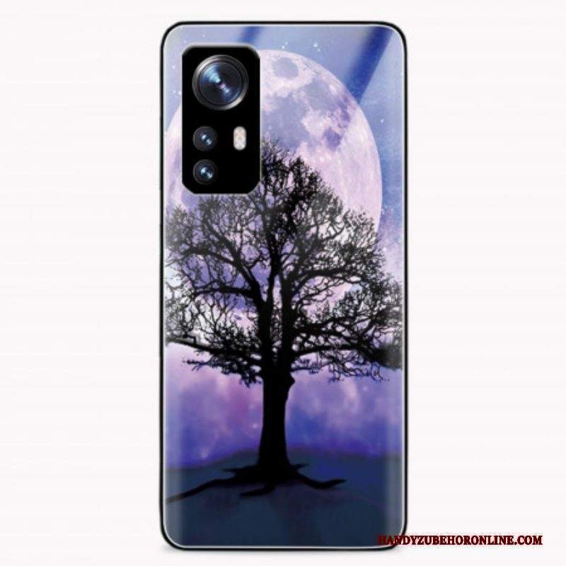 Cover Xiaomi 12 / 12X Vetro Temperato Albero E Luna