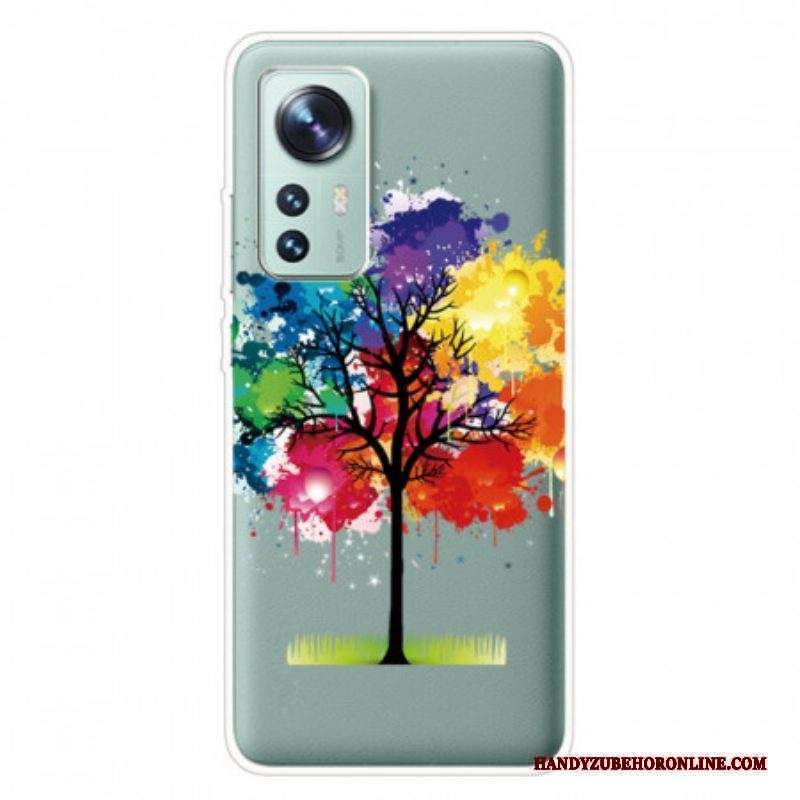 Cover Xiaomi 12 Pro Albero Colorato In Silicone