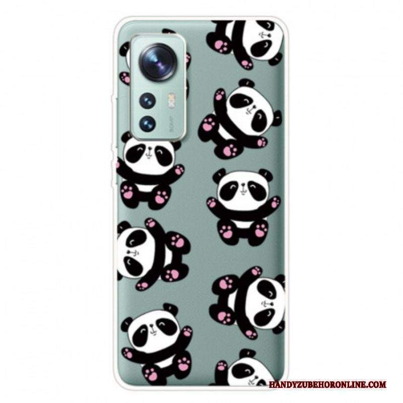 Cover Xiaomi 12 Pro Piccoli Panda In Silicone