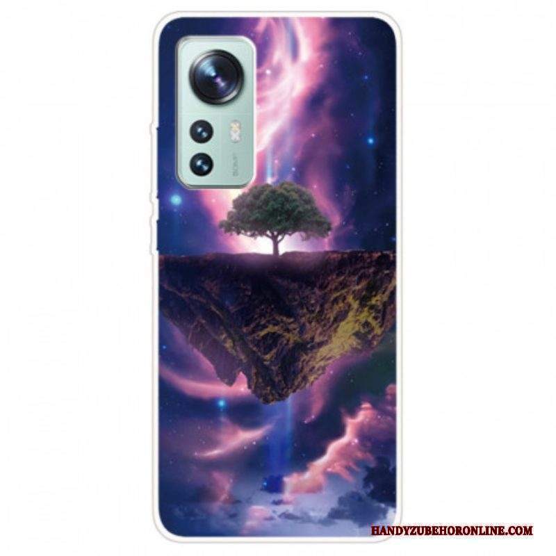 Cover Xiaomi 12 Pro Silicone Dell'albero Splendente