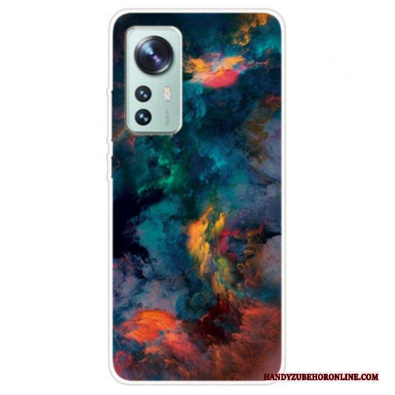 Cover Xiaomi 12 Pro Silicone Nuvola Colorata