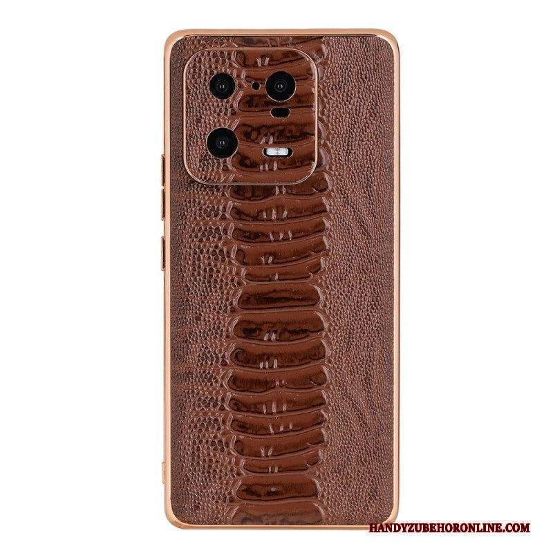 Cover Xiaomi 13 Pro Vera Pelle Stile Coccodrillo