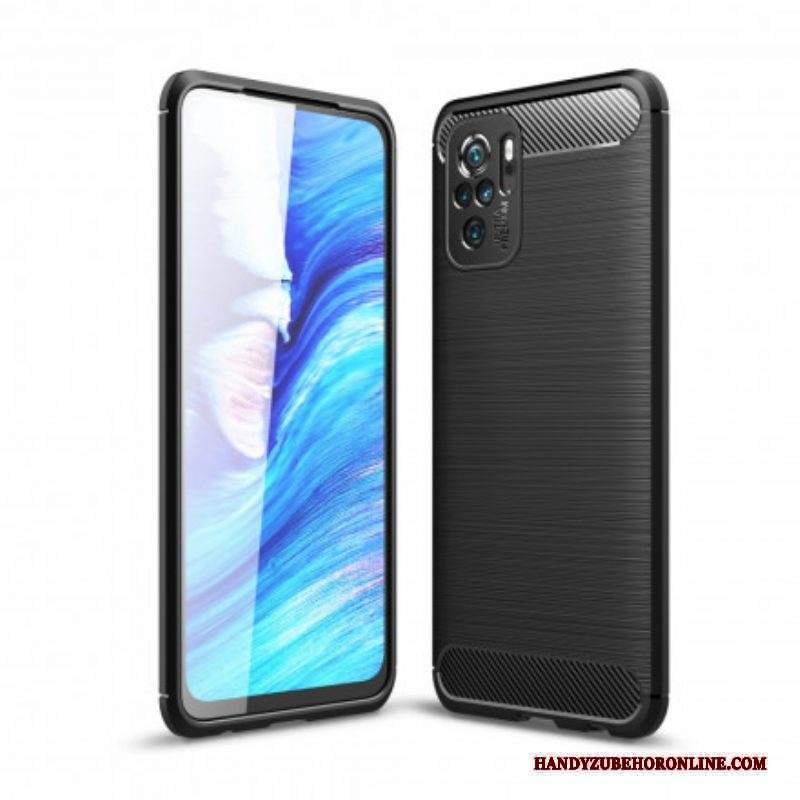 Cover Xiaomi Redmi Note 10 / 10S Fibra Di Carbonio Spazzolata