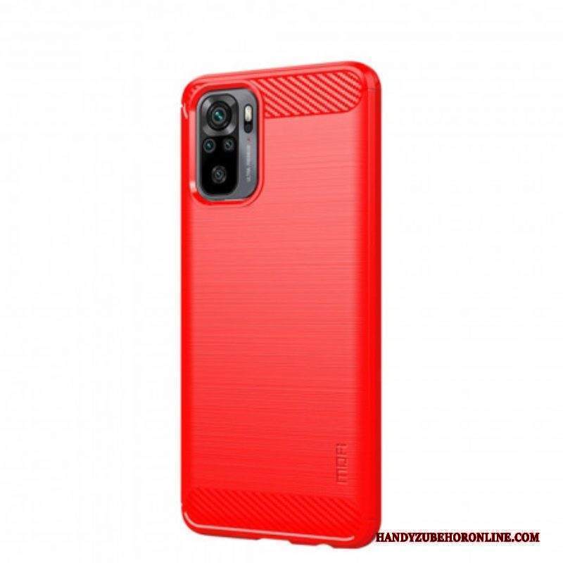 Cover Xiaomi Redmi Note 10 / 10S Fibra Di Carbonio Spazzolata Mofi