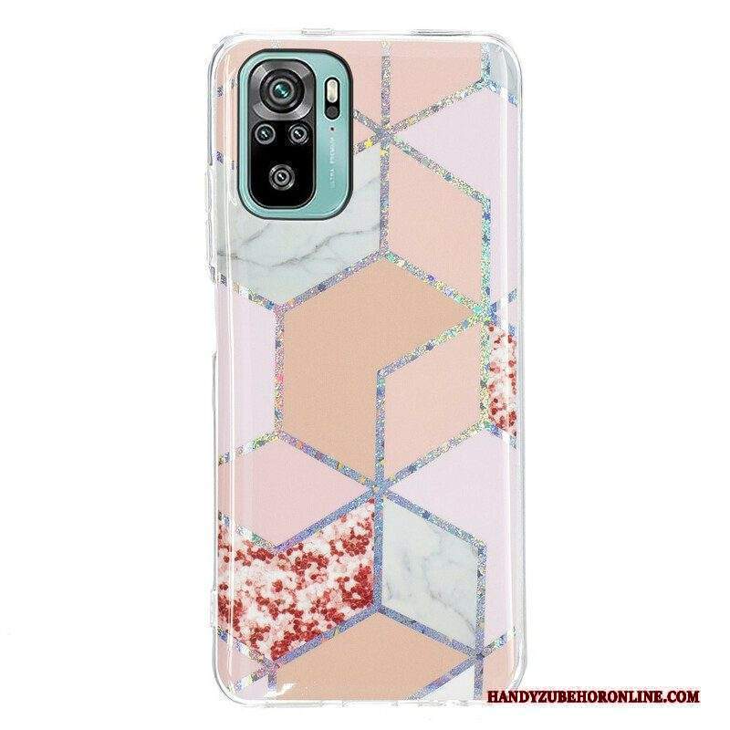 Cover Xiaomi Redmi Note 10 / 10S Geometria Del Marmo