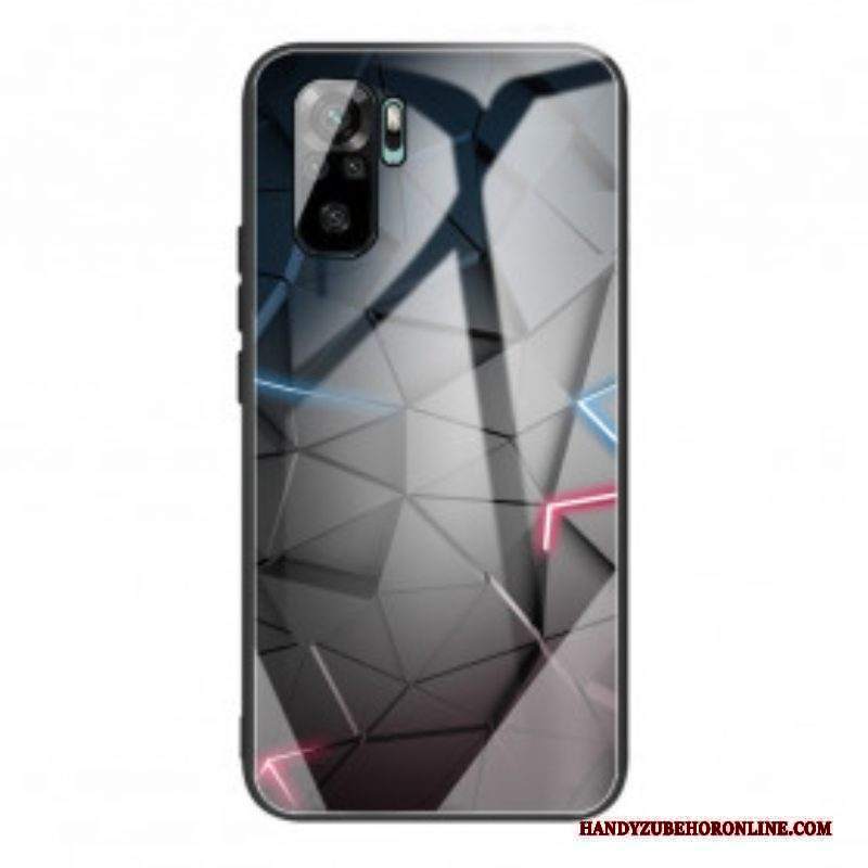 Cover Xiaomi Redmi Note 10 / 10S Geometria In Vetro Temperato