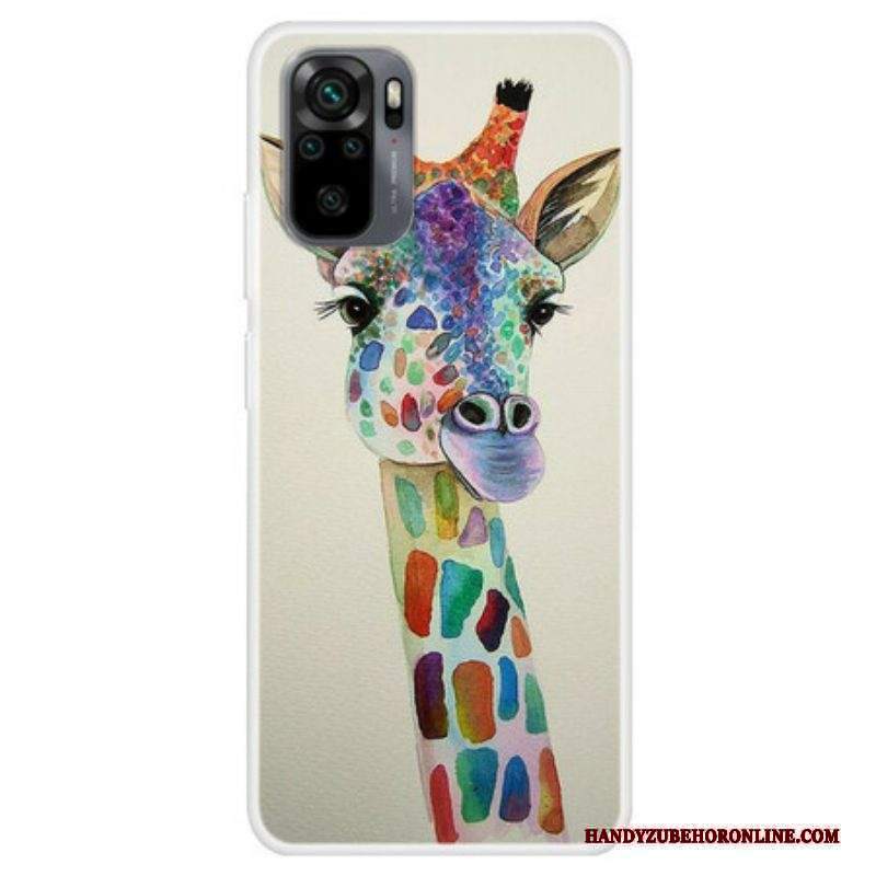 Cover Xiaomi Redmi Note 10 / 10S Giraffa Colorata