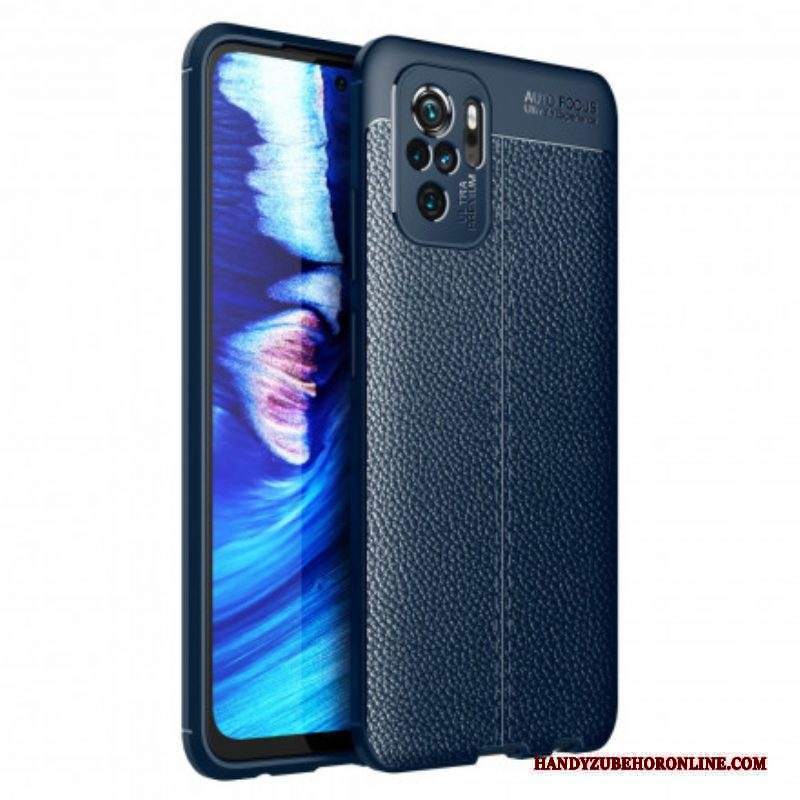 Cover Xiaomi Redmi Note 10 / 10S Linea Litchi Double Effetto Pelle