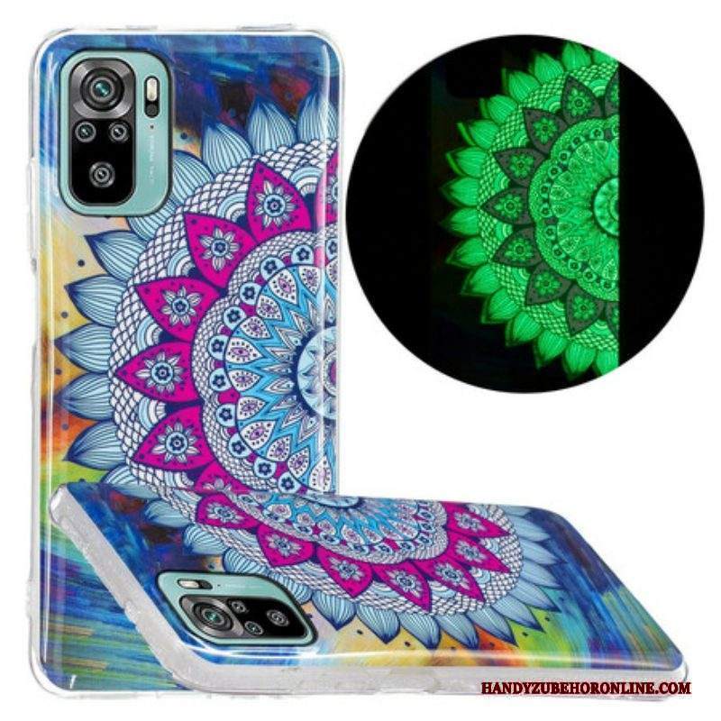 Cover Xiaomi Redmi Note 10 / 10S Mandala Colorato Fluorescente