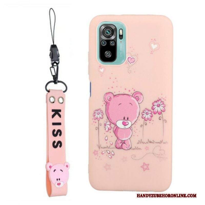 Cover Xiaomi Redmi Note 10 / 10S Orso Con Cordino