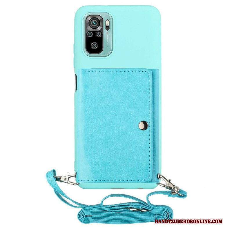 Cover Xiaomi Redmi Note 10 / 10S Portacarte Con Tracolla