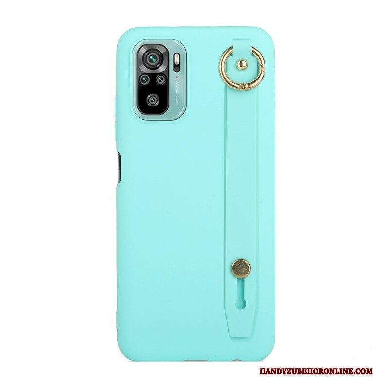 Cover Xiaomi Redmi Note 10 / 10S Silicone Con Cinturino Di Supporto