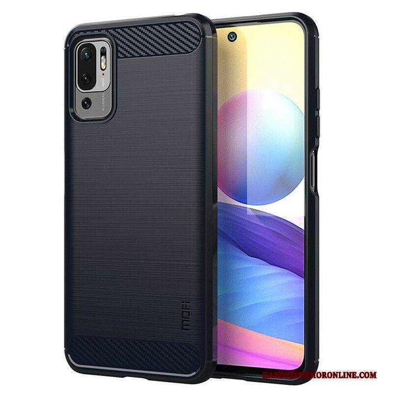 Cover Xiaomi Redmi Note 10 5G Fibra Di Carbonio Spazzolata Mofi