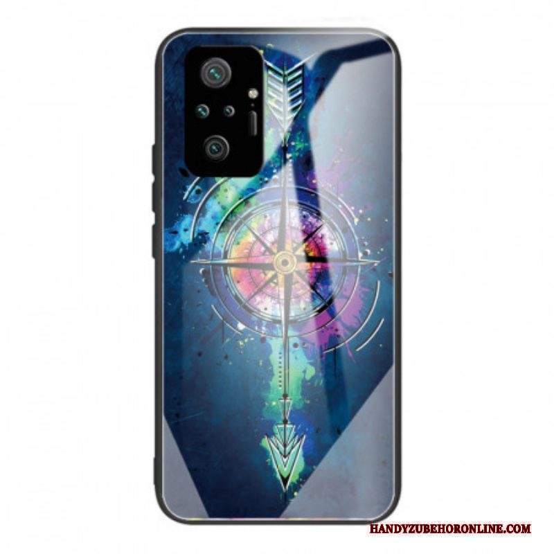 Cover Xiaomi Redmi Note 10 Pro Freccia In Vetro Temperato