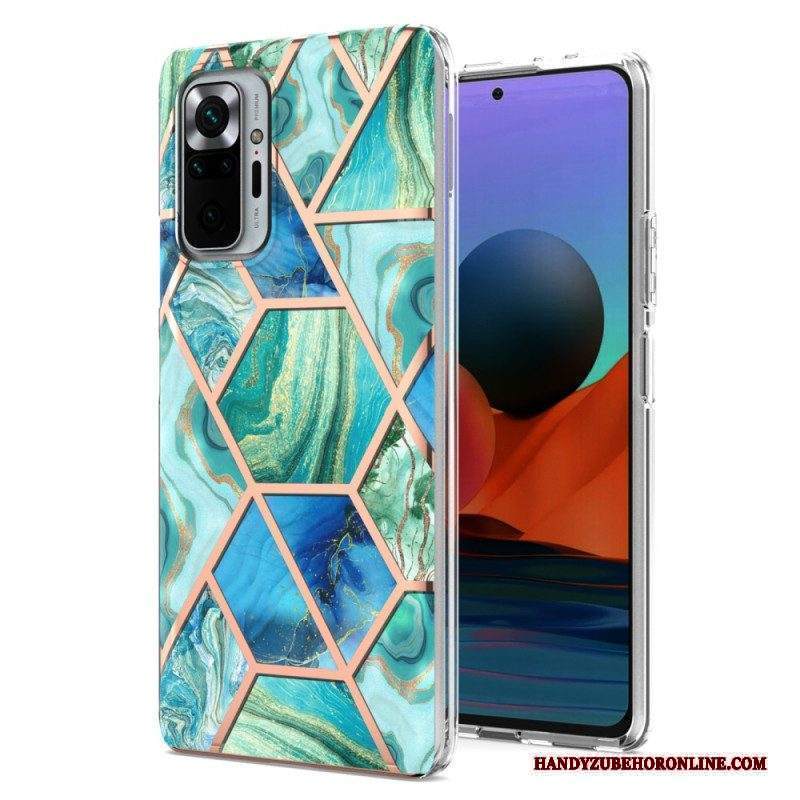 Cover Xiaomi Redmi Note 10 Pro Marmo Dalle Geometrie Intense