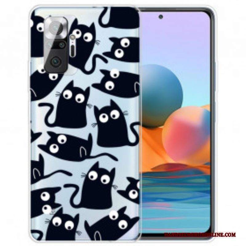 Cover Xiaomi Redmi Note 10 Pro Più Gatti Neri