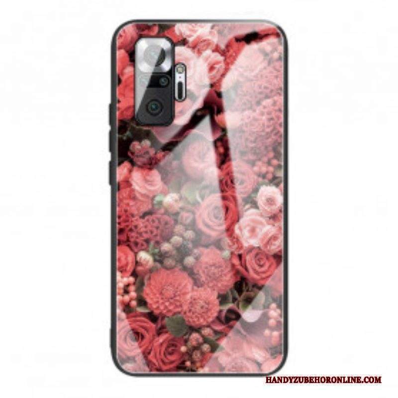 Cover Xiaomi Redmi Note 10 Pro Vetro Temperato Rose Flowers