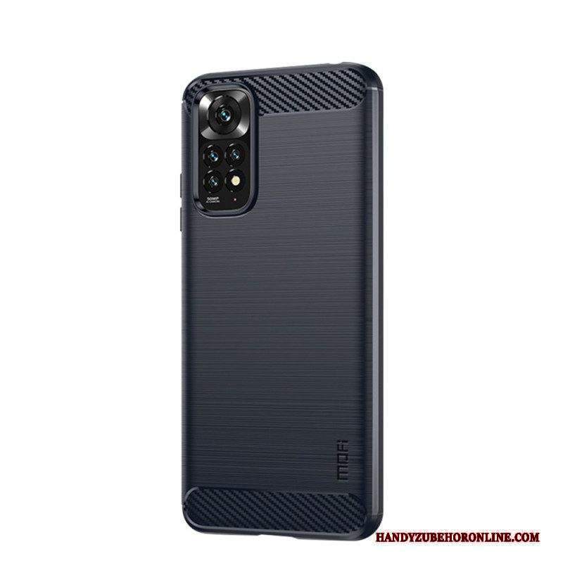 Cover Xiaomi Redmi Note 11 / 11S Fibra Di Carbonio Spazzolata Mofi