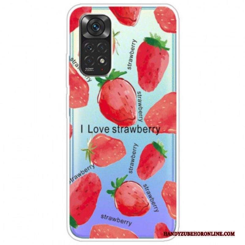 Cover Xiaomi Redmi Note 11 / 11S Fragole / Amo La Fragola