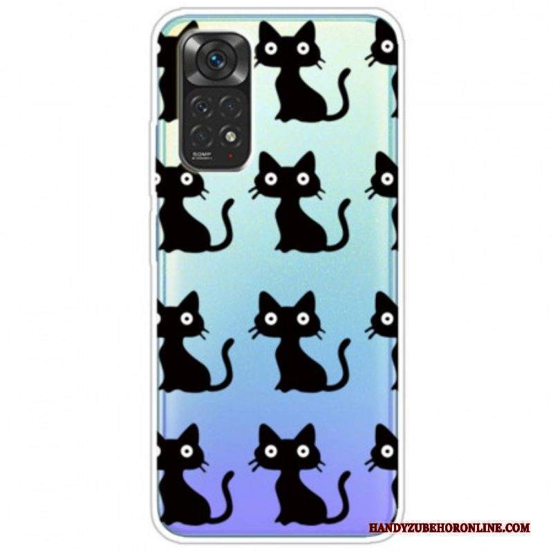 Cover Xiaomi Redmi Note 11 / 11S Più Gatti Neri