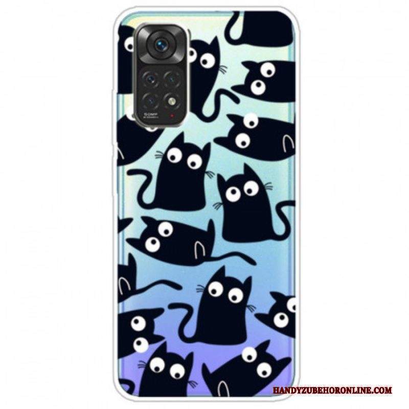 Cover Xiaomi Redmi Note 11 / 11S Più Gatti Neri