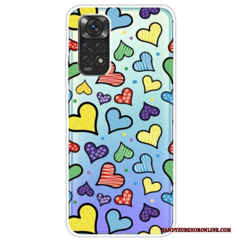 Cover Xiaomi Redmi Note 11 Pro / 11 Pro 5G Cuori Multicolori