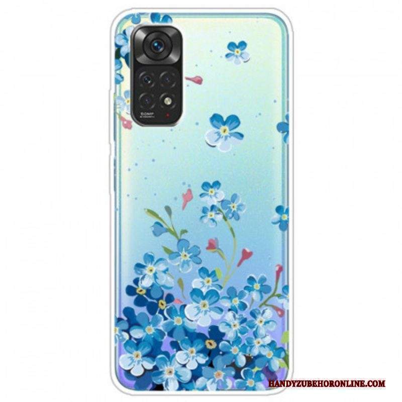 Cover Xiaomi Redmi Note 11 Pro / 11 Pro 5G Mazzo Di Fiori Blu