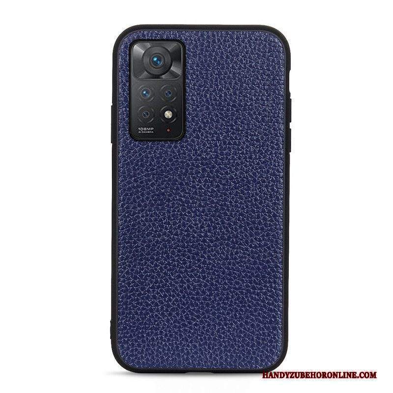 Cover Xiaomi Redmi Note 11 Pro / 11 Pro 5G Vera Pelle Di Litchi