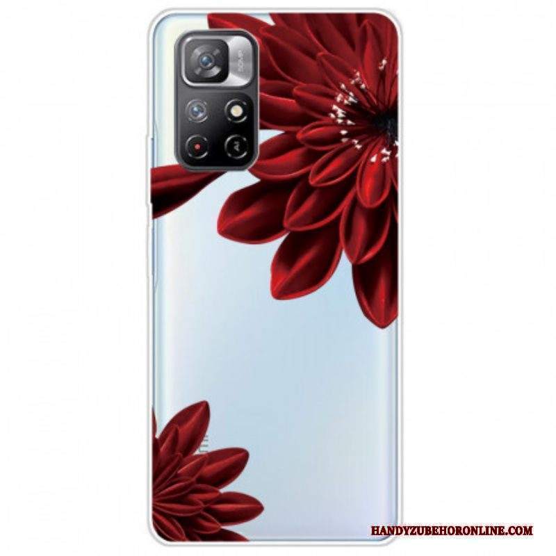 Cover Xiaomi Redmi Note 11 Pro Plus 5G Fiori Rossi