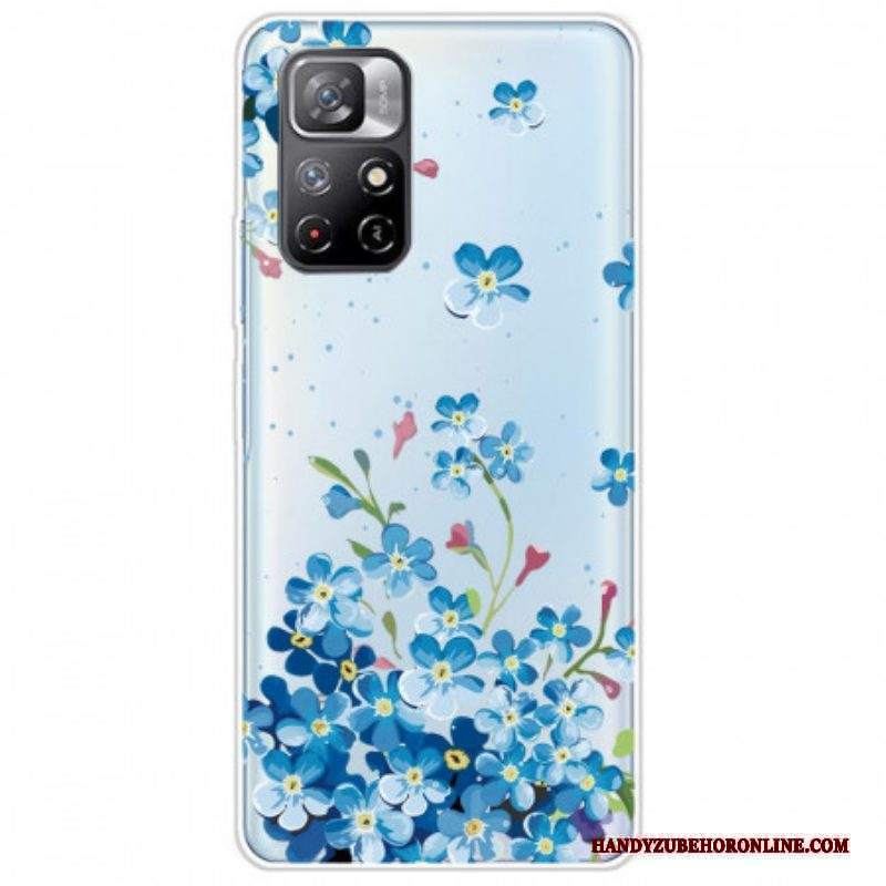 Cover Xiaomi Redmi Note 11 Pro Plus 5G Mazzo Di Fiori Blu