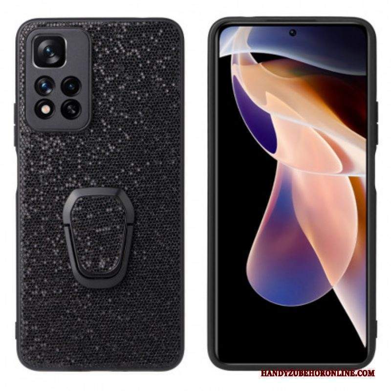 Cover Xiaomi Redmi Note 11 Pro Plus 5G Staffa Ad Anello Glitterata